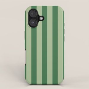 Vertical Stripes Sage Green Vertical Lines Vintage Geometric Retro Tropical Modern Minimal Pattern iPhone Case