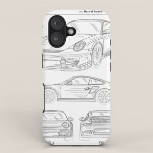 Supercar Sports Car Patent - Car Lover Classic Car Art - White iPhone Case