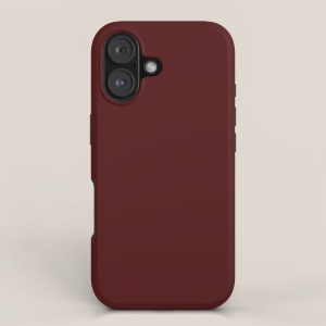 Simply Maroon Red iPhone Case