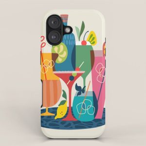 Mid Century Modern Cocktails iPhone Case
