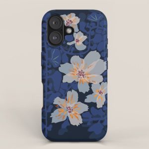 Orchid shadow blue notes iPhone Case