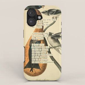 Purple Martin Divination from # An Almanac of Birds # Divinations for Uncertain Days iPhone Case