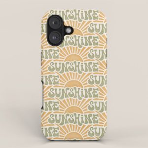 Sunshine - gold and green iPhone Case