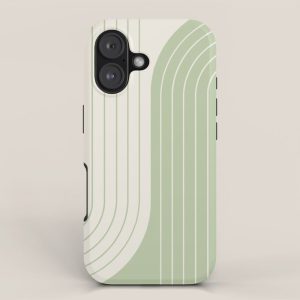 Two Tone Line Curvature XVI iPhone Case