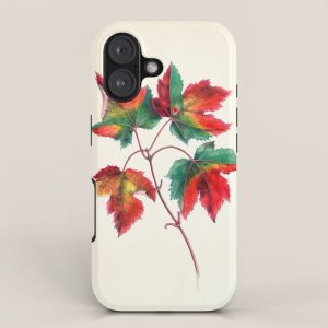 Red maple by Clarissa Munger Badger, 1859 (benefitting The Nature Conservancy) iPhone Case