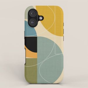 mid century modern winter 1 iPhone Case