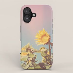 Retro Sunflowers - Nature Photography iPhone Case