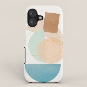 Soft Abstract Shapes 17 iPhone Case