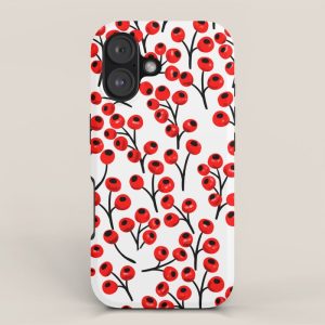 Christmas red fruit - pattern no 4 iPhone Case
