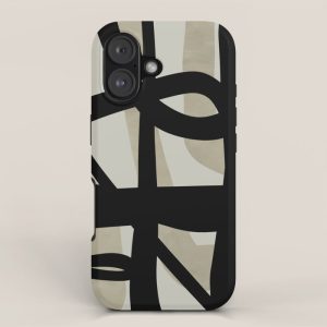 abstract line art iPhone Case