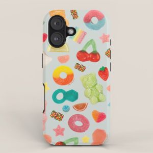 Candy Print in Blue iPhone Case