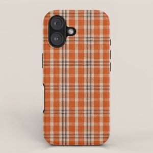 North Country Plaid - classic red and brown iPhone Case