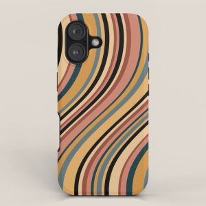 Wavy Stripes X - Vintage Neutral iPhone Case