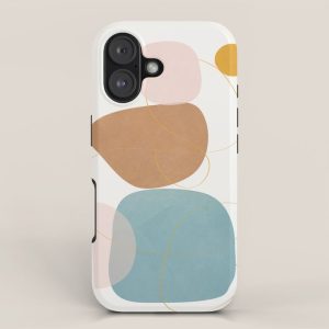 Soft Abstract Shapes 11 iPhone Case