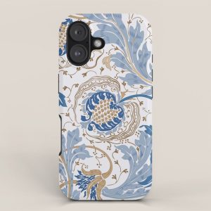 Walter Crane Teazle Art Nouveau Powder Blue iPhone Case