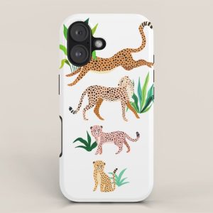 Jungle Cheetah Family iPhone Case
