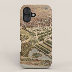 Vintage Map of Washington DC (1915) iPhone Case