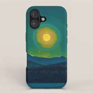 Winter Moonlight Mountain Landscape by Rockwell Kent Appalachian iPhone Case