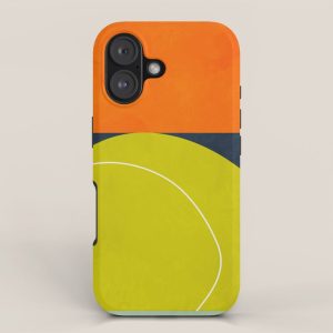 sun & moon abstract geometric shapes iPhone Case