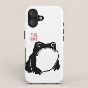 Unimpressed Frog Japanese Woodblock Matsumoto Hoji iPhone Case