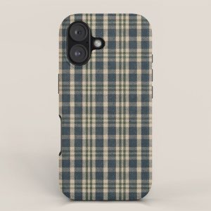 North Country Plaid - classic blue and green iPhone Case