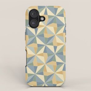 Kaleidoscope Tile Pattern XIV Neutral Earthy Pastel iPhone Case