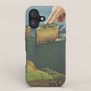 Serving up cake by the seaside - Cake slice iPhone Case