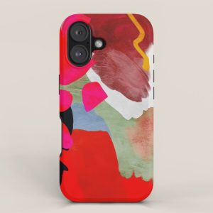 phantasy in red abstract iPhone Case