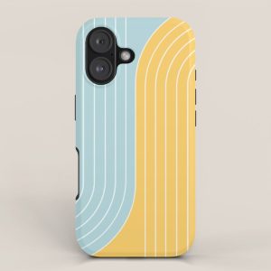 Two Tone Line Curvature II iPhone Case