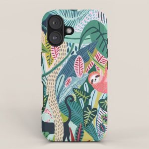 Jungle Sloth & Panther Pals iPhone Case