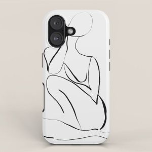 Female Figure Line Art iPhone Case