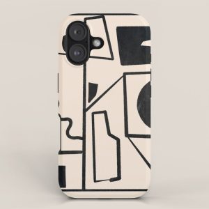 Modern Abstract Minimal Shapes 40 iPhone Case