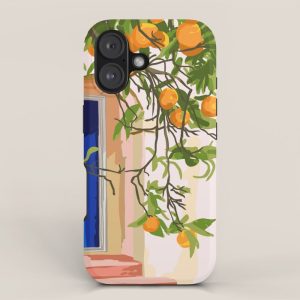 Wherever you go, go with all your heart | Summer Travel Morocco Boho Oranges | Architecture Building iPhone Case