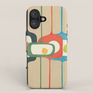 Mid-Century Abstract Balance 04 iPhone Case