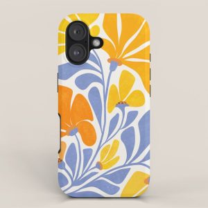 Joyful Sunflowers Floral Illustration iPhone Case