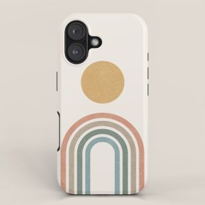Mid-Century Modern Rainbow iPhone Case