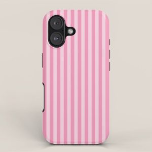 Striped Vertical 2 Pink iPhone Case