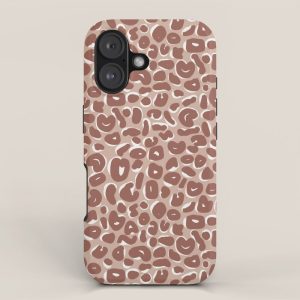 Leopard Print Abstractions - Marsala iPhone Case