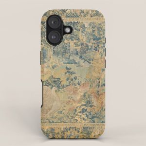 Antique 17th Century Gamepark French Aubusson Tapestry iPhone Case