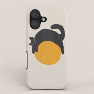 Cat with ball iPhone Case