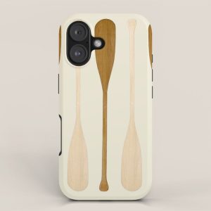 Canoe Paddle Stripes Neutral iPhone Case
