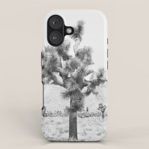 Twisted Joshua Tree - Black and White Photography iPhone Case
