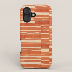 Scratchy Blocks - Tangerine iPhone Case