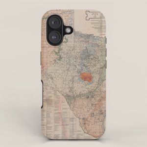 Vintage Geological Map of Texas (1920) iPhone Case