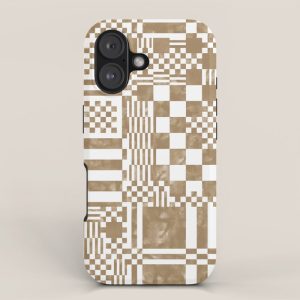 Warm Vintage Checks iPhone Case
