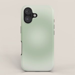 Aura Gradient In Sage Green iPhone Case