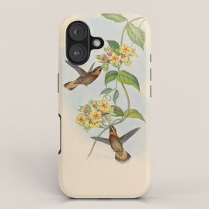 Pale-tailed Barbthroat Hummingbird by John Gould, 1861 (benefitting the Nature Conservancy) iPhone Case