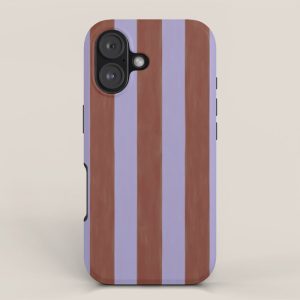 wide stripe in cacao iPhone Case