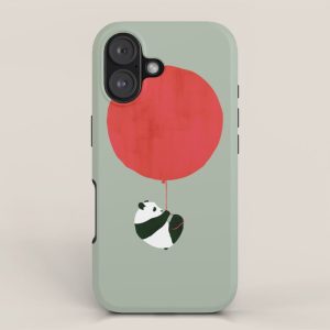 Traveling panda iPhone Case