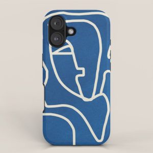 Abstract Minimal Woman Portrait iPhone Case